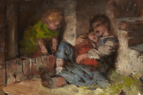 Hermann Kaulbach - Sleeping children