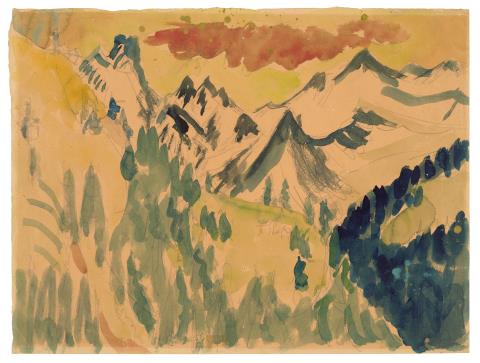 Ernst Ludwig Kirchner - Davoser Berglandschaft