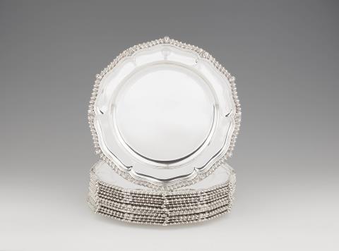 John Wakelin & William Taylor - Twelve George III silver plates