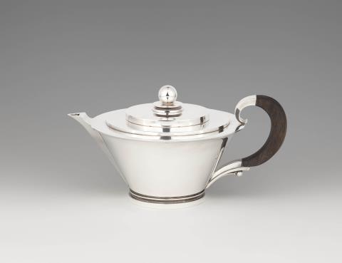 A Copenhagen silver teapot, model no. 600