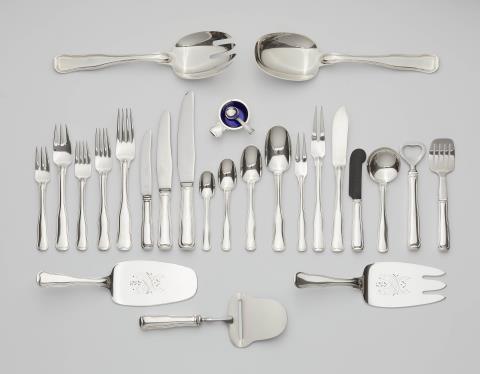 An extensive Copenhagen silver cutlery set, 'Old Danish' model