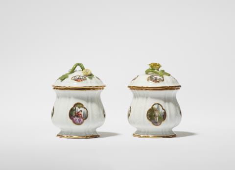 Two Meissen porcelain items from a writing set