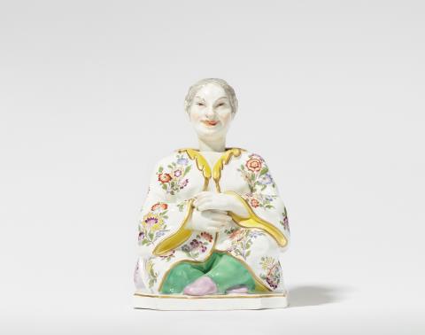 A Meissen porcelain nodding pagode figure