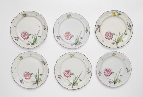  Proskau - Six plates with carnation motifs