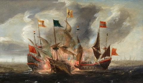 Aert Anthonissen - A Naval Battle