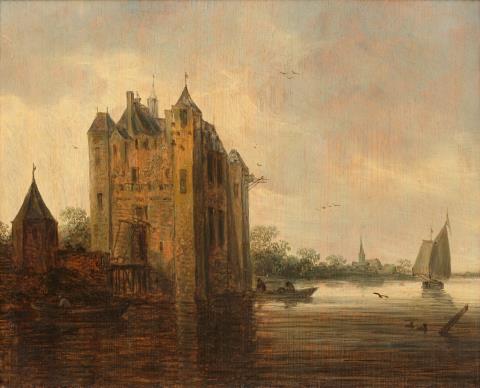 Jan van Goyen - Old Castle with a Moat