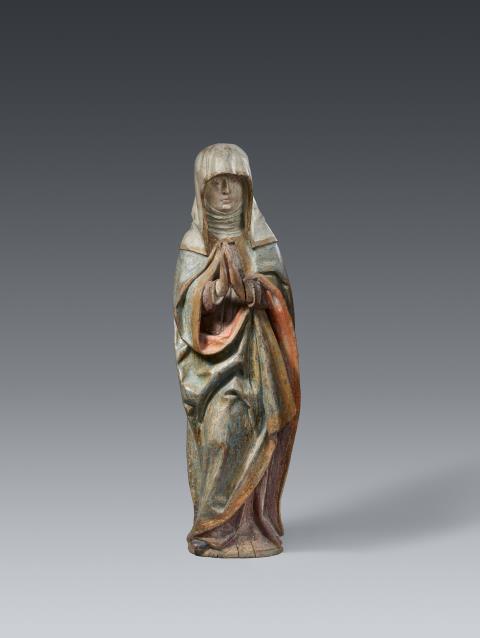 Probably Bavaria early 16th century - A carved wood figure of the mourning Virgin, presumably Bavaria, early 16th century