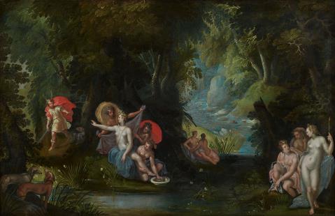 Flemish School Early 17th century - Diana and Actaeon