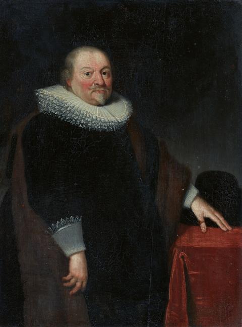 Dutch School 17th century - Portrait of a Man in a Wide Ruff