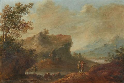 Johann Alexander Thiele - Mountainous Landscape with a River
