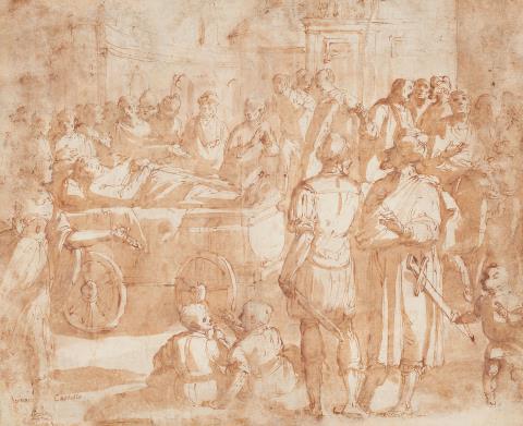 Bernardo Castello - Historical Scene