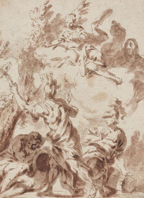 Venezianischer Meister des 18. Jahrhunderts - Venus überreicht ihrem Sohn Aeneas die Waffen
