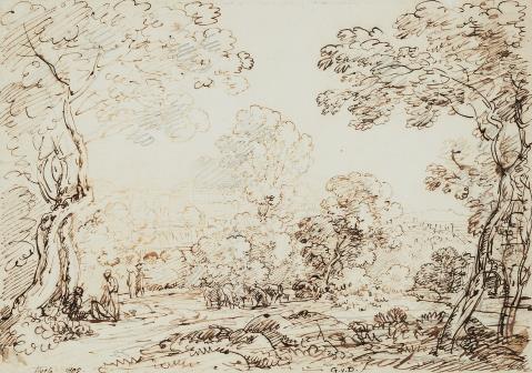 Johann Georg von Dillis - Landscape by Tivoli