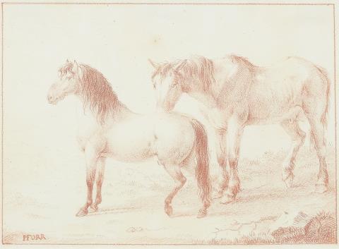 Franz Pforr - Horse studies