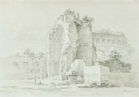 Georg Heinrich Busse - The Temple of Venus in Rome