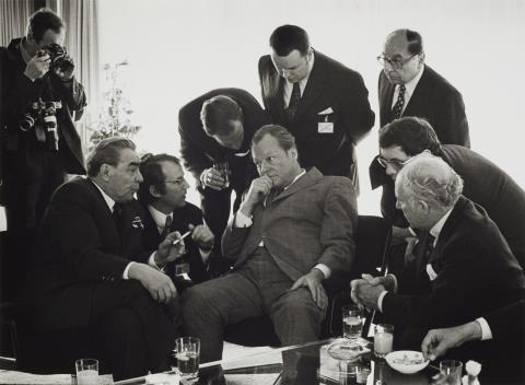 Barbara Klemm - Leonid Breschnew, Willy Brandt, Bonn