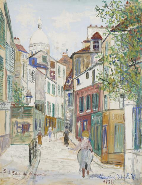 Maurice Utrillo - Le Sacré-Coeur de Montmartre (et rue Norvins)