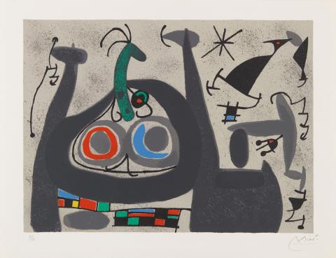 Joan Miró - Aus: Die Eidechse mit den Goldfedern