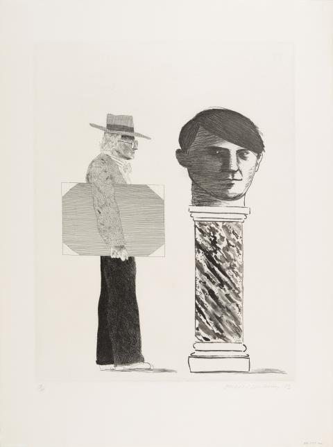 David Hockney - The Student (From: Homage to Picasso)