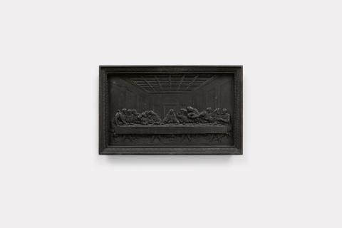 Francesco Puttinati - A cast iron plaque with Leonardo da Vinci's Last Supper
