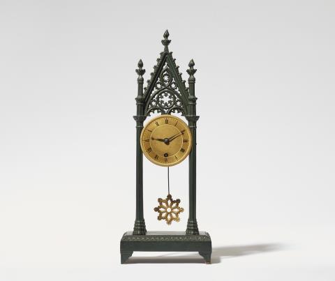 Königliche Eisengießerei Gleiwitz/Gliwice - A Neogothic cast iron table clock