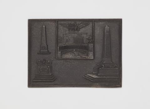  Königliche Eisengießerei Berlin - A cast iron New Year's plaque inscribed "1819"