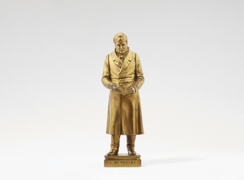 Friedrich Drake - A cast zinc statuette of Alexander von Humboldt