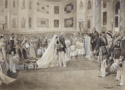 Hermann Lüders - Golden wedding anniversary of Emperor Wilhelm I and Augusta of Saxe-Weimar-Eisenach