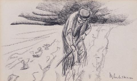 Max Liebermann - Farmer in the field