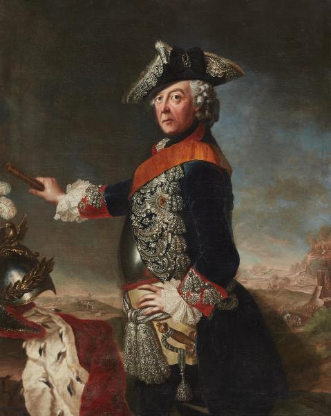 Johann Heinrich Christian Franke - Porträt von König Friedrich II. als Feldherr
