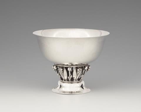 Georg Jensen - A Copenhagen silver stembowl, model no. 197