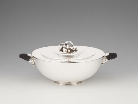 Georg Jensen - A Copenhagen silver dish and cover, model no. 547