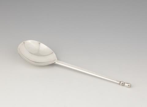 Emil Lettré - A rare silver serving spoon by Emil Lettré