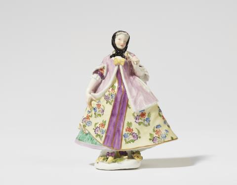 Johann Friedrich Eberlein - A Meissen porcelain figure of a Polish lady