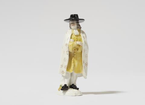  Meissen Royal Porcelain Manufactory - A Meissen porcelain figure of John the Quaker from the Cries of London series
