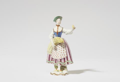  Vienna, Imperial Manufactory - A Vienna porcelain harvester as an allegory of summer