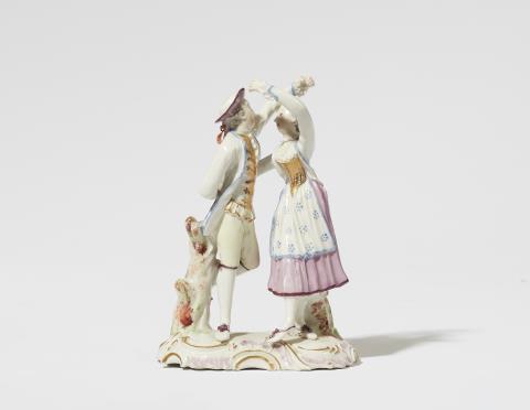  Ludwigsburg - A Ludwigsburg porcelain group with a dancing couple