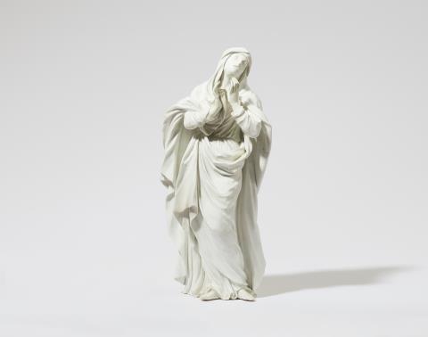  Meissen Royal Porcelain Manufactory - A Meissen porcelain figure of the Virgin from a Calvary group