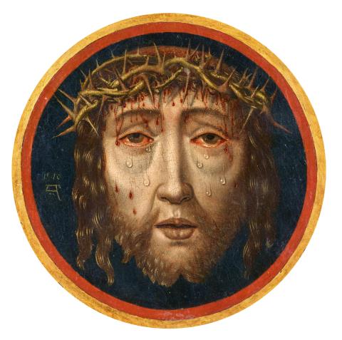 Albrecht Bouts - Face of Christ with the Crown of Thorns