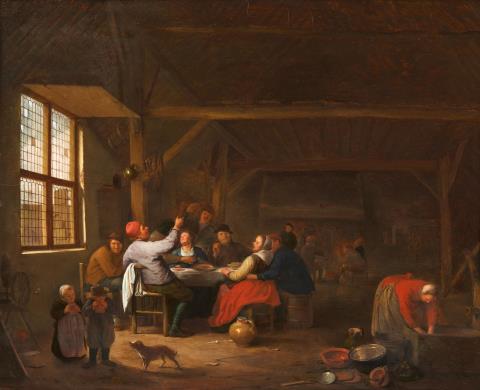 Hendrick Martensz Sorgh - Merry Peasant Company in an Interior