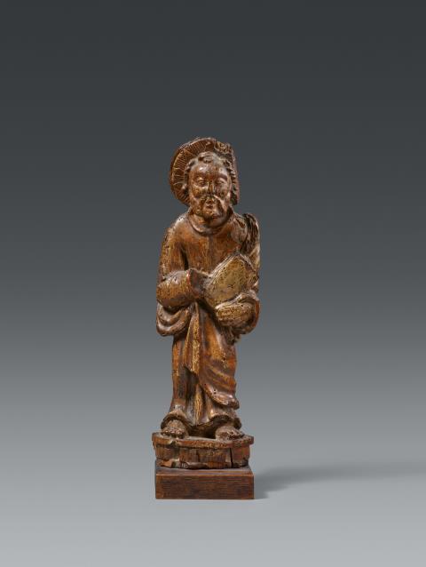 Saxony - A Saxon carved wood figure of an Apostle, around 1270/1280