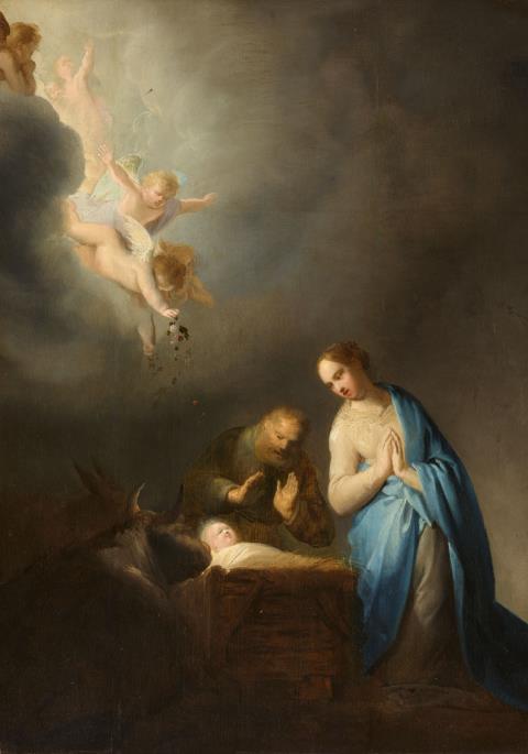 Pieter Fransz. de Grebber - Die Anbetung des Kindes mit Engeln