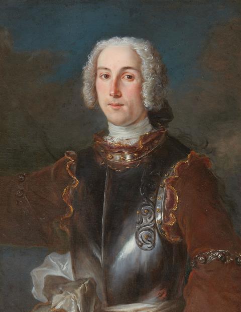  French School - Portrait of a Man in Armour