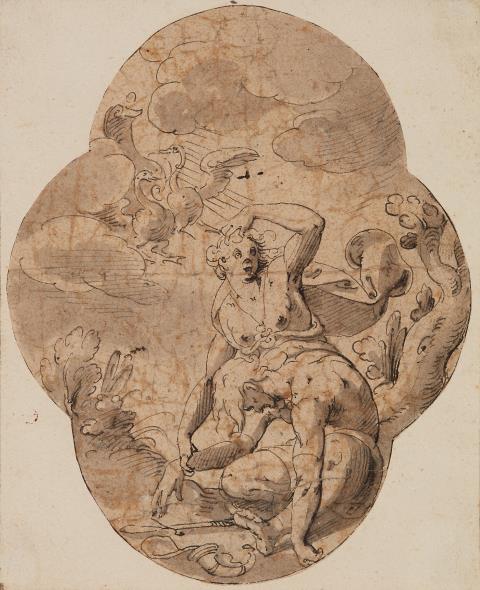 Peter de Witte d. Ä. (Peter Candid) - Studie für eine mythologische Szene (Venus trauert um Adonis?)