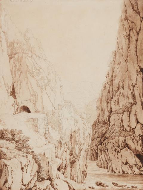 Jacob Philipp Hackert - The Furlo Gorge