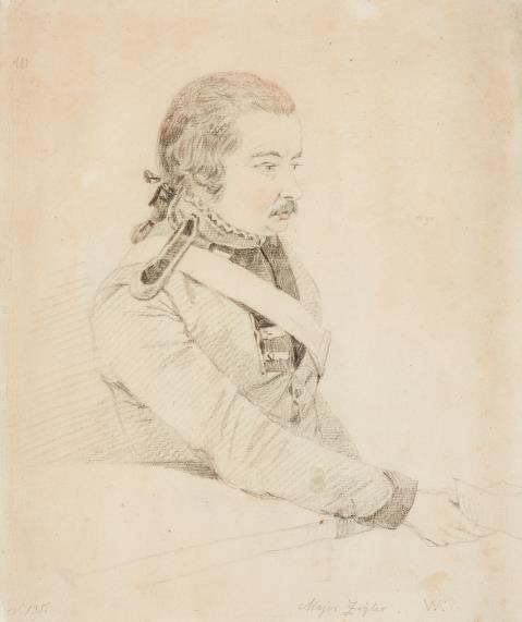 Wilhelm Alexander von Kobell - Portrait of Major Ziegler