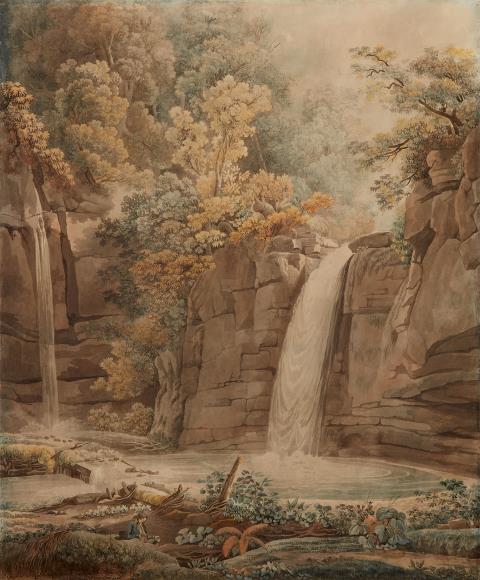 Peter Birmann - The Giessen Waterfall near Kelchberg