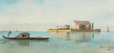Friedrich Nerly - Insel in der Lagune von Venedig