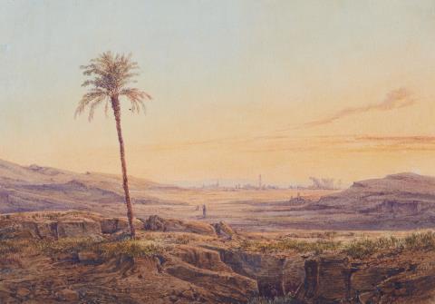 Friedrich Otto Georgi - Heliopolis bei Sonnenuntergang