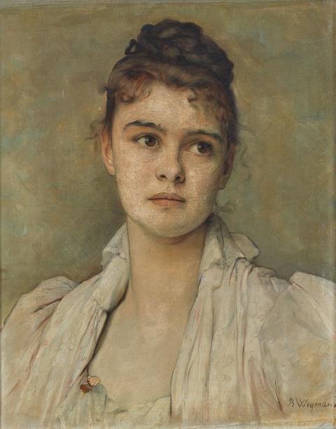 Bertha Wegmann - Portrait of a Young Woman